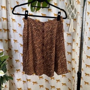 ♥️SOLD♥️Era Animal Print Button Down Skirt